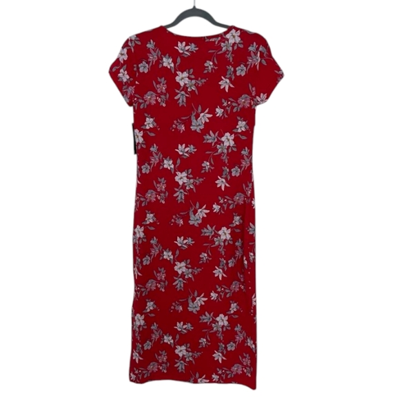 Multi-Coloured International INC Company Women's Cap Sleeve Floral Midi Dress - Picture 2 of 9